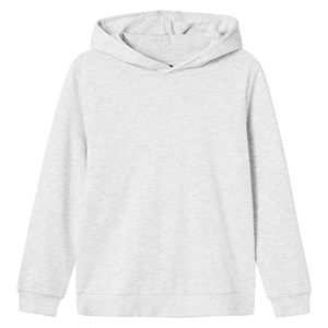 LMTD- Nizu Sweat W. Hood Noos Bru LS, Light Grey Melange